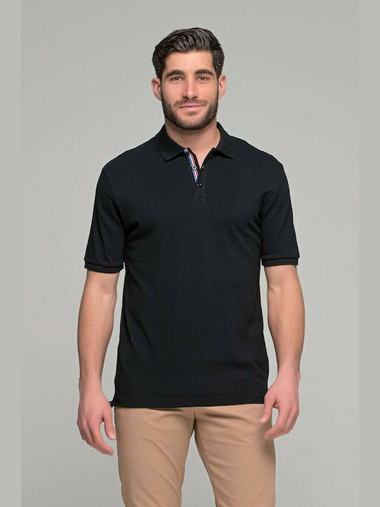 Ben Tailor Men's Short Sleeve Blouse Polo Black