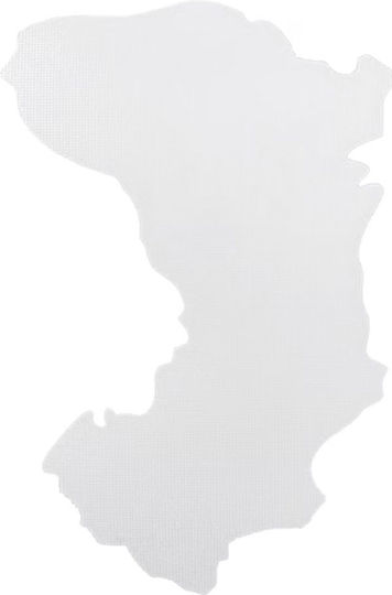 Auto Gs Αυτοκόλλητος Χάρτης Αυτοκινήτου Χίος 7.5 x 5cm σε Λευκό Χρώμα