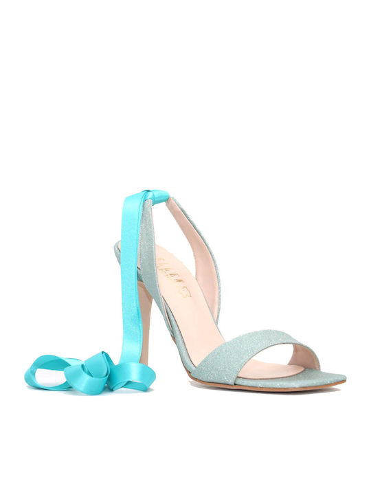 Ellen Sandalen mit Strass Grün