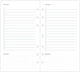 Filofax Personal Rezerve cu Pagini Albe Alb