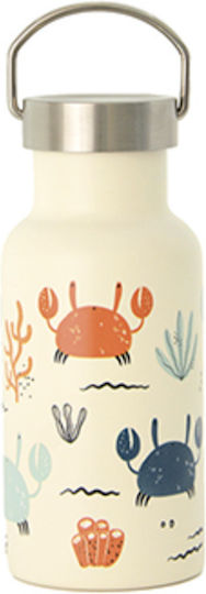 Chic Mic Bioloco Mini Bottle Thermos Stainless Steel BPA Free 350ml Sea Crabs with Mouthpiece