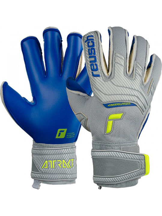 Reusch Attrakt Gold X Evo Adults Goalkeeper Gloves Gray