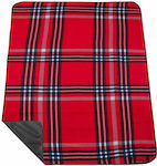 Spokey Highland Κουβέρτα Πικ Νικ σε Κόκκινο χρώμα