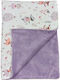 Baby Star Одеяло Детско легло Minky Лилав 100x150см.