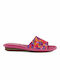 Castor Anatomic 5519 Anatomic Leather Women's Slippers In Fuchsia Colour