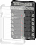 Eval Car Electric Spare Part Fuse Box with Transparent Cover Negative Bar