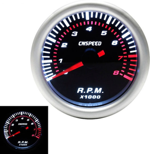 Tachometer und RPM-Zähler Für das Auto 52mm 2 Zoll 0-8000 U/min