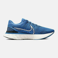 Nike React Infinity Run Flyknit 3 Men's Running Sport Shoes Dutch Blue / Black / Blue Glow / Phantom