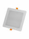 Avide ACRPWW-S-18W-PC Platz Vertieft LED Panel 18W mit Warmes Weiß Licht 3000K
