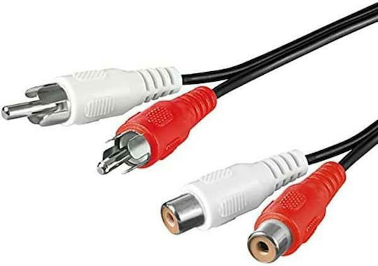 Goobay Кабел RCA мъжки - RCA женски 1.5м 50025