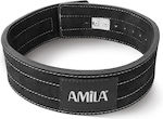 Amila Power Lifting Ζώνη Μέσης Άρσης Βαρών Δερμάτινη Small