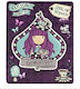 Santoro Gorjuss In Wonderland Little More Tea Purple Sewing Textile Sign 1095GJ02