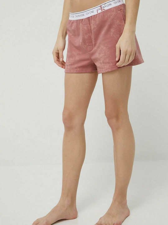Calvin Klein Sommer Damen Pyjama-Shorts Rosa