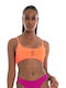 Guess Sports Bra Bikini Top Orange