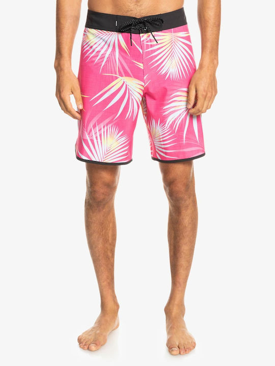 Quiksilver Men's Swimwear Floral Bermuda Pink