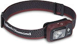 Black Diamond Rechargeable Headlamp LED Waterproof IPX8 with Maximum Brightness 350lm Cosmo 350 BD620673 Bordeaux