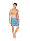 Hawaii Men's Swimwear Shorts Light Blue Floral