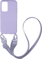 Sonique Carryhang Liquid Strap Umschlag Rückseite Silikon 0.5mm Flieder (Poco M4 Pro 5G / Redmi Note 11s 5G)