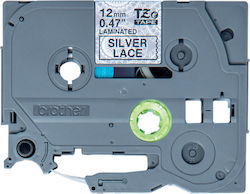 Brother TZE-MPSL31 Ταινία Ετικετογράφου 4m x 12mm σε Γκρι Χρώμα