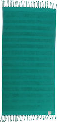 Nef-Nef Homeware Expression Prosop de Plajă Pareo Verde cu franjuri 160x80cm. 028334