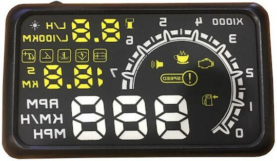 A8 Ψηφιακό Όργανο Head Up Display Αυτοκινήτου Οθόνη Πληροφοριών Αυτοκινήτου obd2 5.5″