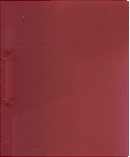 Typotrust Clipboard with 2 Rings 4/32 for Paper A4 Burgundy 1pcs