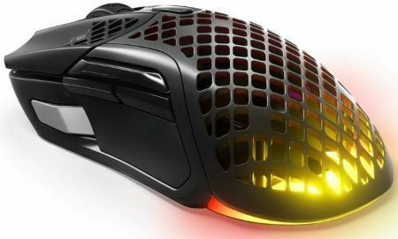 SteelSeries Aerox 5 Kabelloses RGB Gaming Maus 18000 DPI Schwarz Mattierte Oberfläche