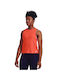 Under Armour Rush Energy Women's Athletic Blouse Sleeveless Orange