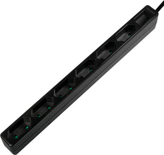 LogiLink Power Strip 6 Positions with Cable 1.5m