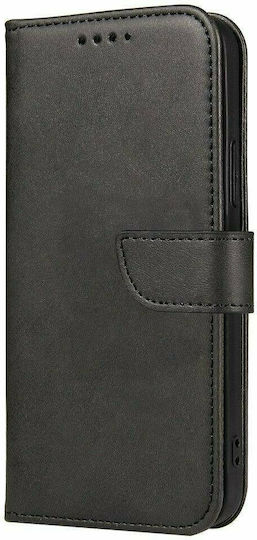 Hurtel Magnet Elegant Buchen Sie Synthetisches Leder Schwarz (Galaxy A53)