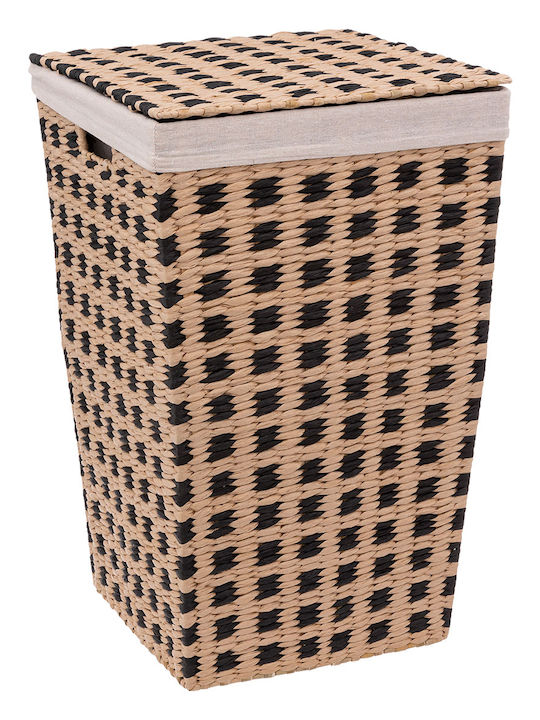 5Five Coș De Rufe Bambus 40lt Cu Capac 33.5x32.5x53cm Maro