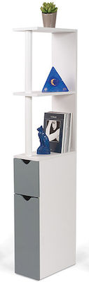 General Trade 50070106-1 Floor Bathroom Column Cabinet L15.2xD29.8xH118cm Gray