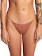 Camille Rowe Westside Bikini Slip mit Schnürchen Braun