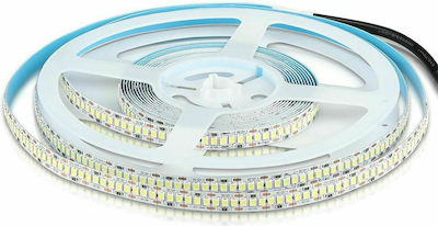 V-TAC Bandă LED Alimentare 12V cu Lumină Alb Cald Lungime 5m și 240 LED-uri pe Metru SMD2835