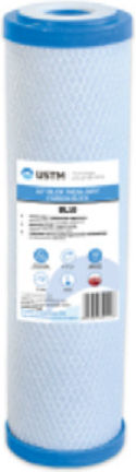 USTM Ersatz-Wasserfilter für die Arbeitsplatte und unter der Arbeitsplatte aus Aktivkohle 10" BL30 10 μm (Mikrometer)