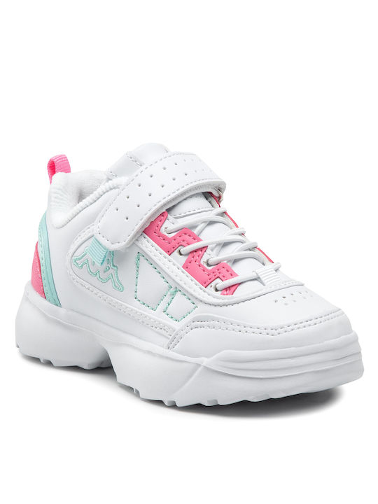 Kappa Παιδικό Sneaker για Κορίτσι Λευκό
