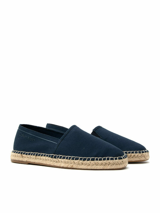 Stoff Herren Espadrilles in Blau Farbe