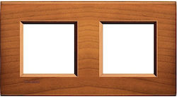 Legrand Living Light Schalterrahmen 2-fach Hori...