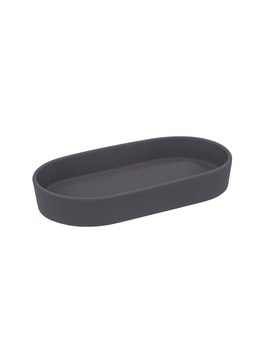 5Five Ceramic Soap Dish Countertop Black