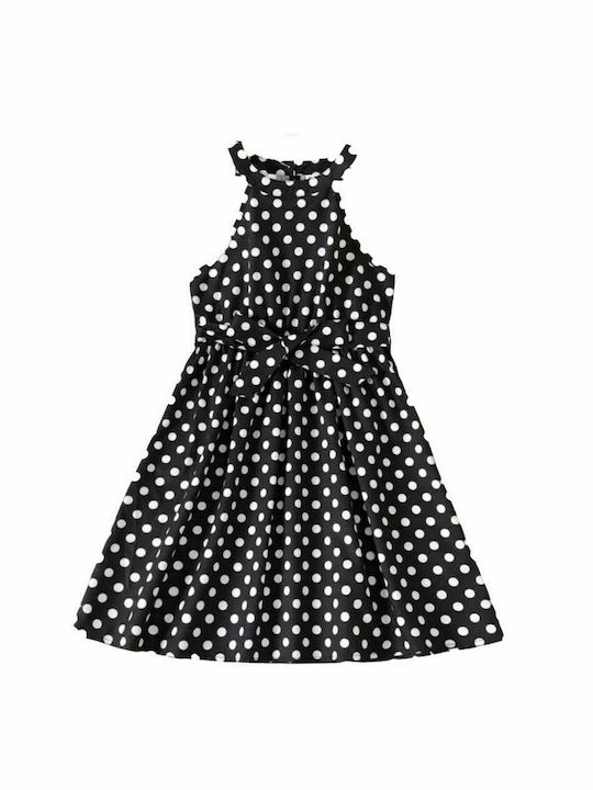 Stylish Black polka dot dress