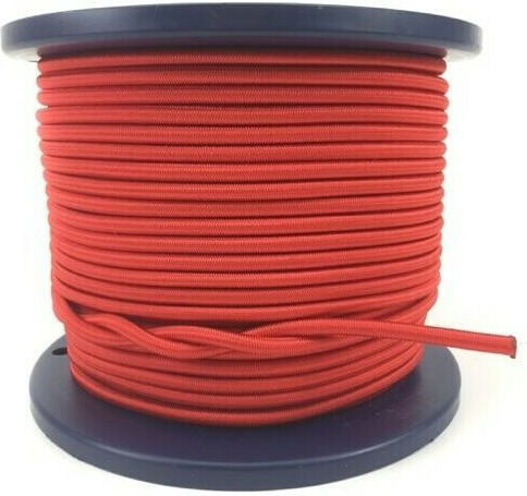 Rope Knitted 6mm Red RubberRed