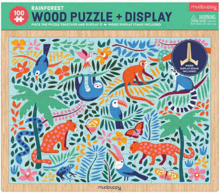 Ξύλινο Παιδικό Puzzle Τροπικό Δάσος για 5+ Ετών 100pcs Mudpuppy