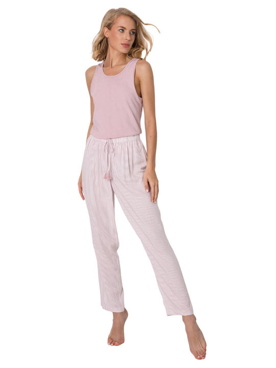 Aruelle Women's Pajama Vanessa Long Dusty Pink