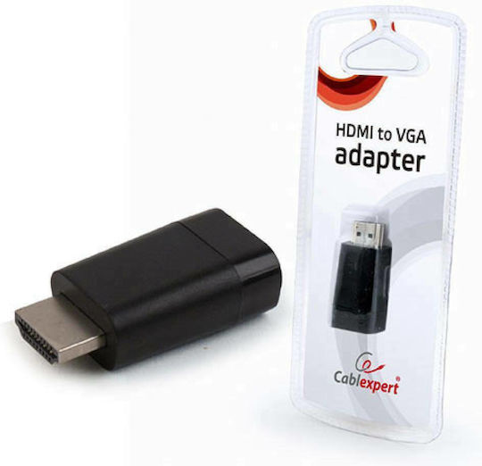 Cablexpert Μετατροπέας HDMI male σε VGA female 1τμχ AB-HDMI-VGA-001