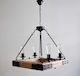 23 Home Candelabru 4xE27 Ø50cm cu Lemn Maro 88.125300