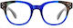 Lunetloop LO931 Acetate Blue Light Blocking Glasses Blue