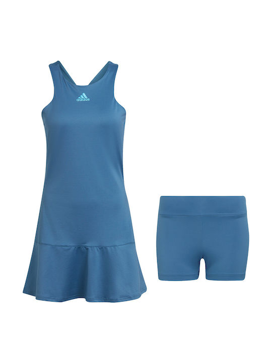 adidas Ydress Tennisbekleidung Blau Set