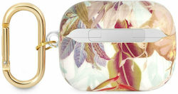 Guess Flower-Print-Silikonhülle mit Haken in Li...