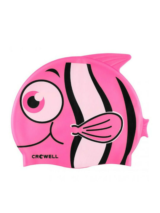 Crowell Nemo Silicone Kids Swimming Cap Pink