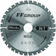 FFG Δίσκος Κοπής Ξύλου με 36 Δόντια 190mm